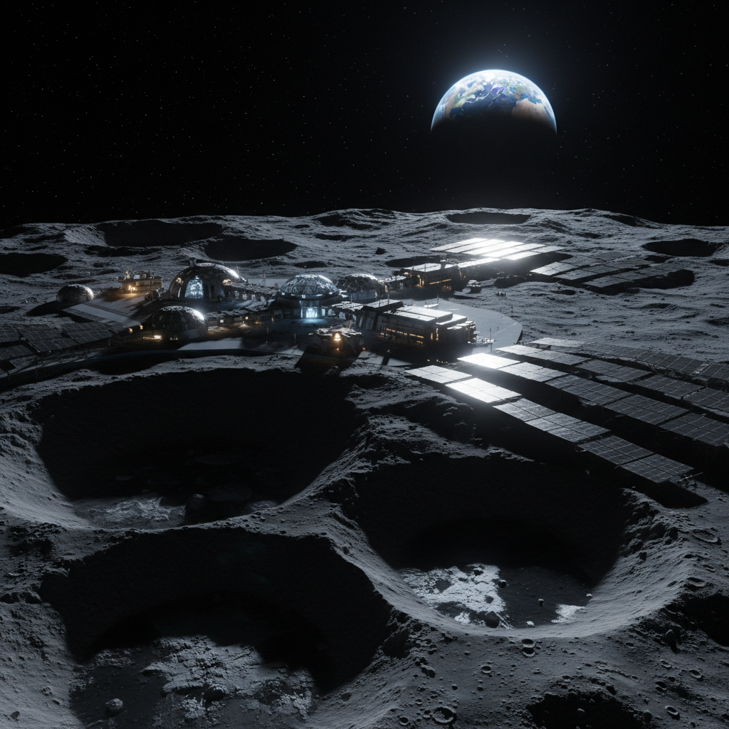 NASA Detalha Plano para Base Lunar no Polo Sul da Lua!
